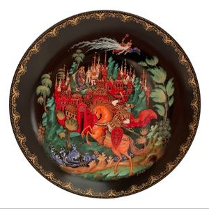 1988 Russian Legends Collection Plate "Rusian and Ludmilla"
